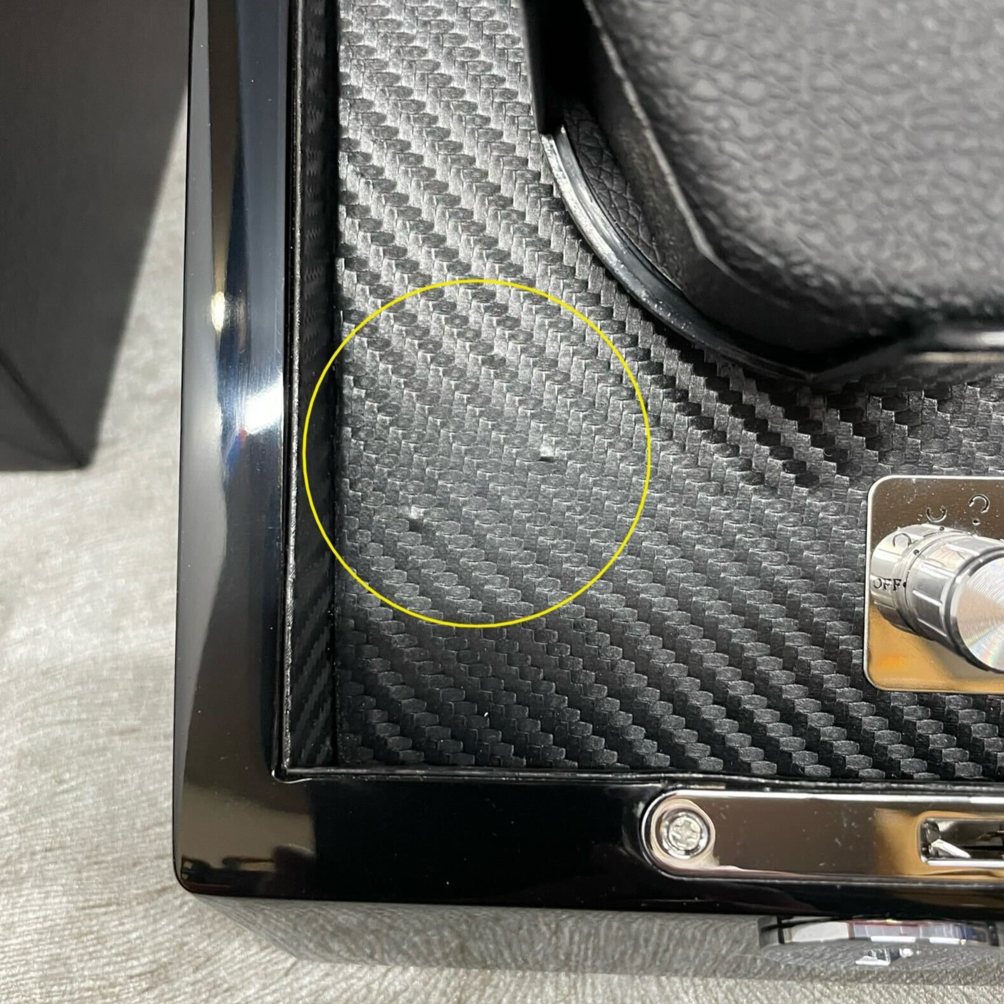 Seconds - Waratah Watch Winder Box for 1 Watch in Black (H)