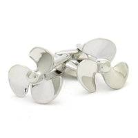 Silver Propeller Cufflinks