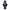 Roland Pedy Blue Swiss Opal Watch 40MM with Black Leather Strap