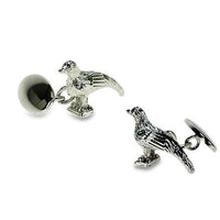 Pheasant (with chain) Cufflinks Novelty Cufflinks Clinks Australia Pheasant (with chain) Cufflinks