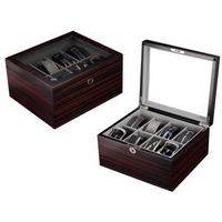 Seconds - 8 Slots Ebony Wooden Belt Box