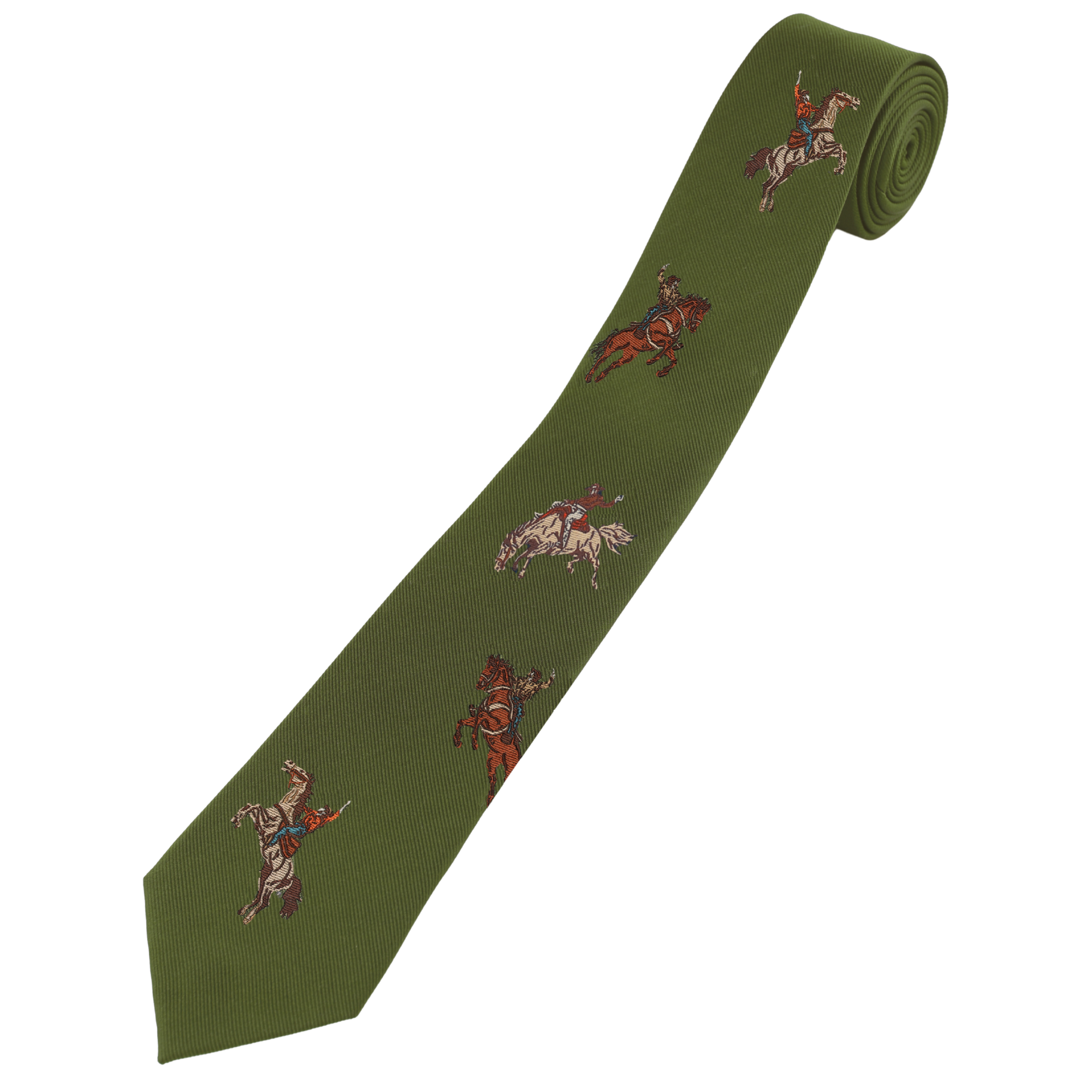 Western Tie Olive