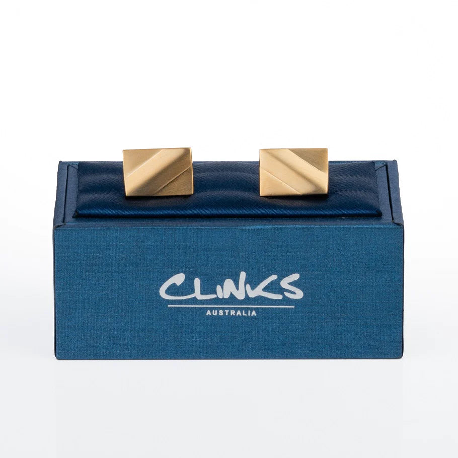 Classic Gold Ridge Cufflinks