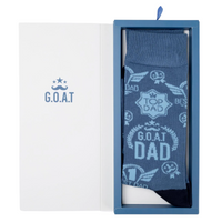 Mens Goat Dad Bamboo Sock Card