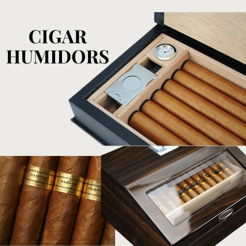 Cigar Humidors, Wooden Cigar Boxes