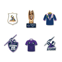 Melbourne Storm Logo NRL Pin Set Lapel Pin Clinks Default