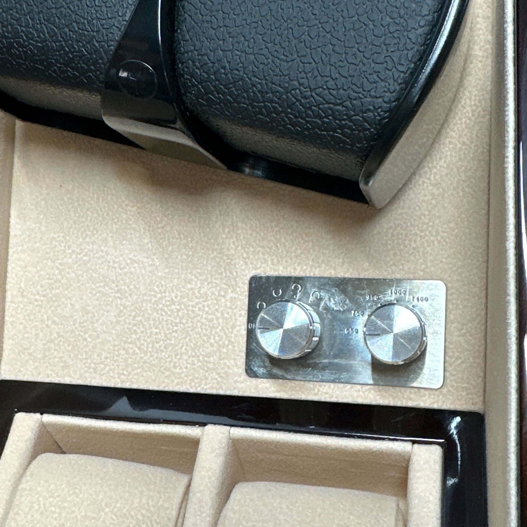 Seconds - Avoca Watch Winder Box for 2 + 3 watches in Mahogany (a) Seconds Clinks 