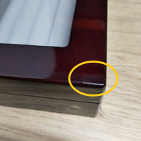 Seconds - 20 Pair Mahogany Cufflink Box (a) Seconds Clinks Australia
