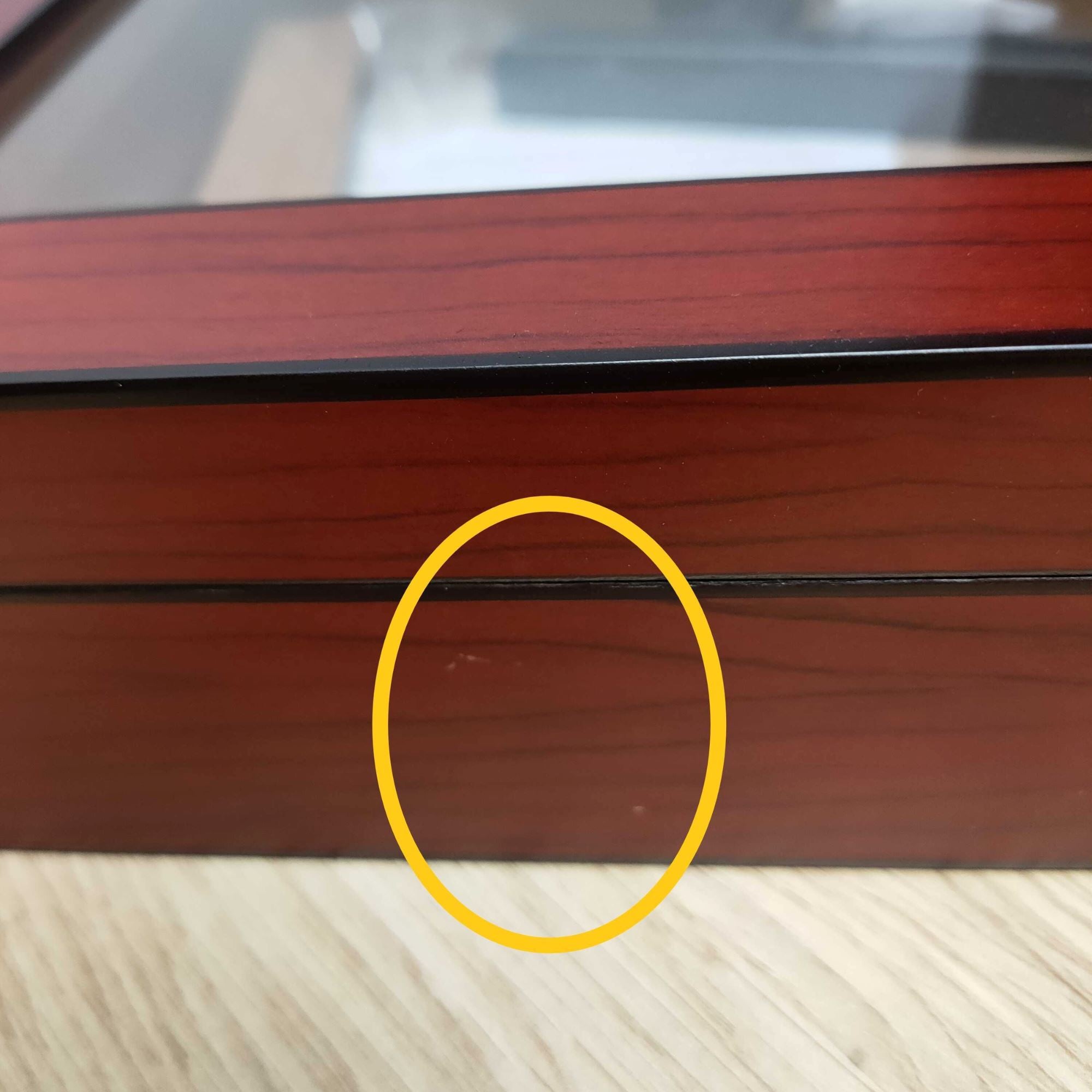 Seconds - 12-20 CT Cherry Cigar Humidor Spanish Cedar Box for Cigars (b) Seconds Clinks 