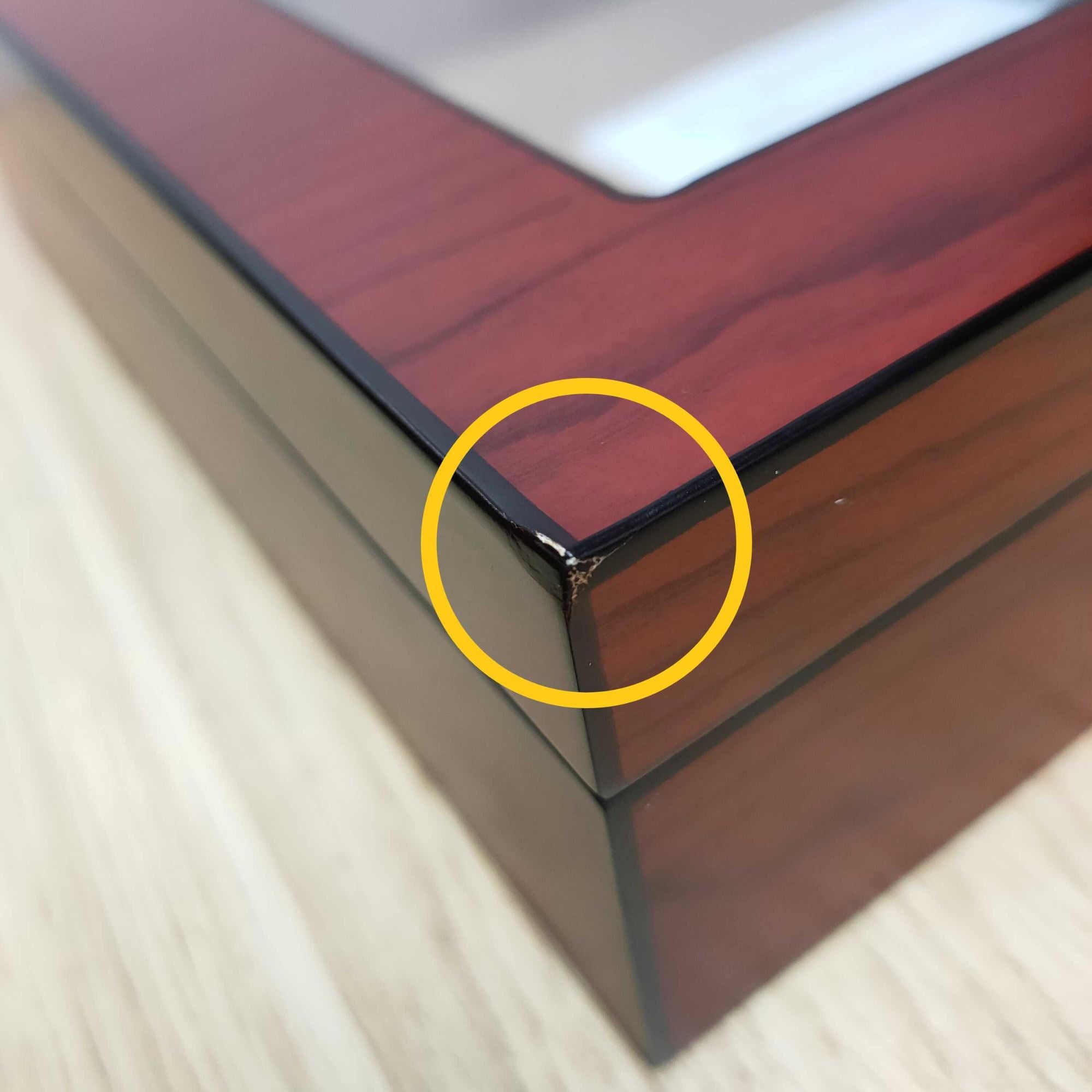 Seconds - 12-20 CT Cherry Cigar Humidor Spanish Cedar Box for Cigars (b) Seconds Clinks 