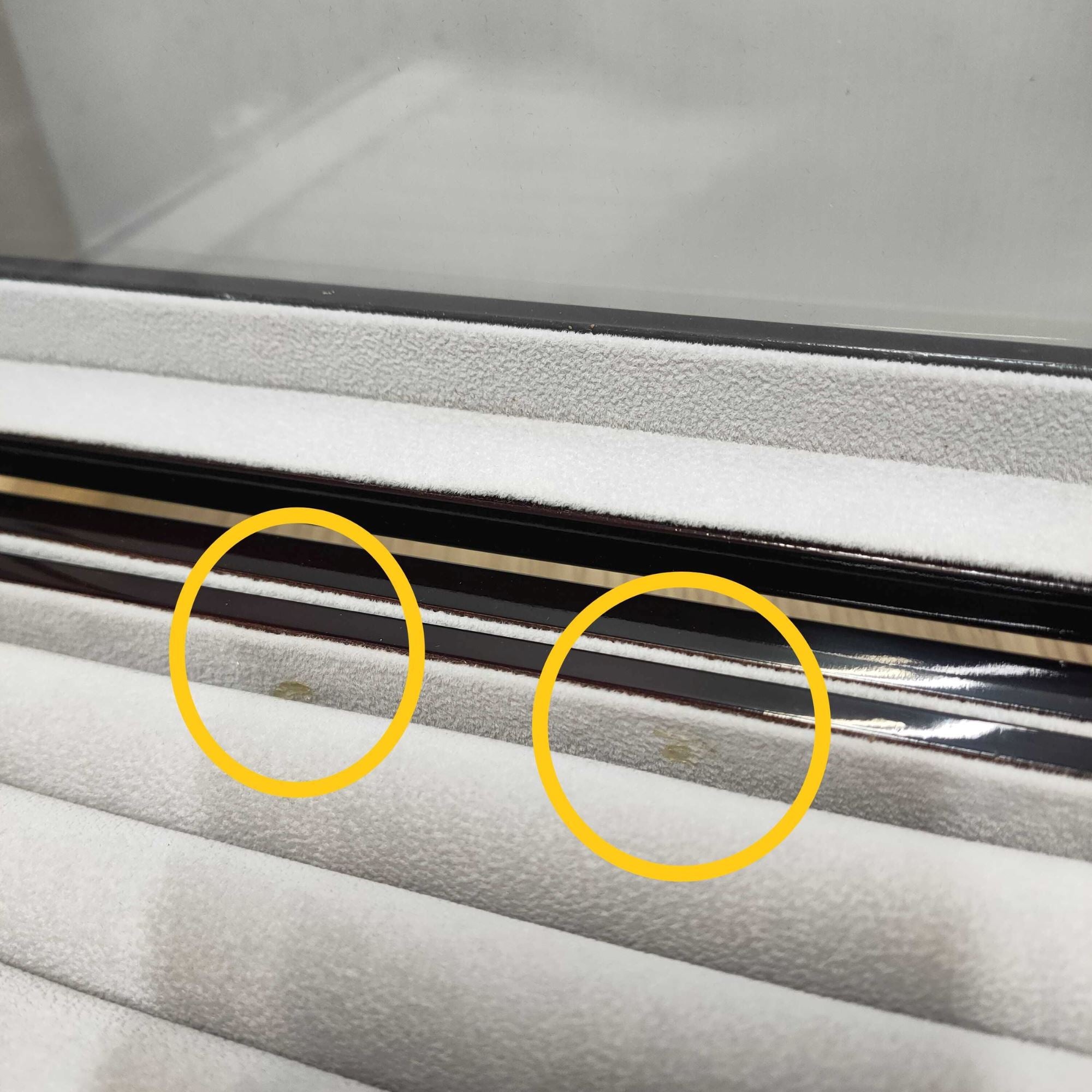 Seconds - 50 Pair Cufflink and Watch Box Double Decker Mahogany Seconds Clinks 