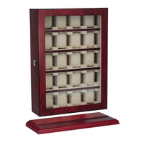Seconds - Bubinga Wooden Watch Cabinet for 20 Seconds Clinks
