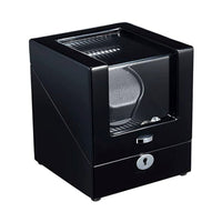 Seconds - Waratah Watch Winder Box for 1 Watch in Black (b) Seconds Clinks