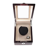 Seconds - Waratah Watch Winder Box for 1 Watch in Mahogany (h) Seconds Clinks
