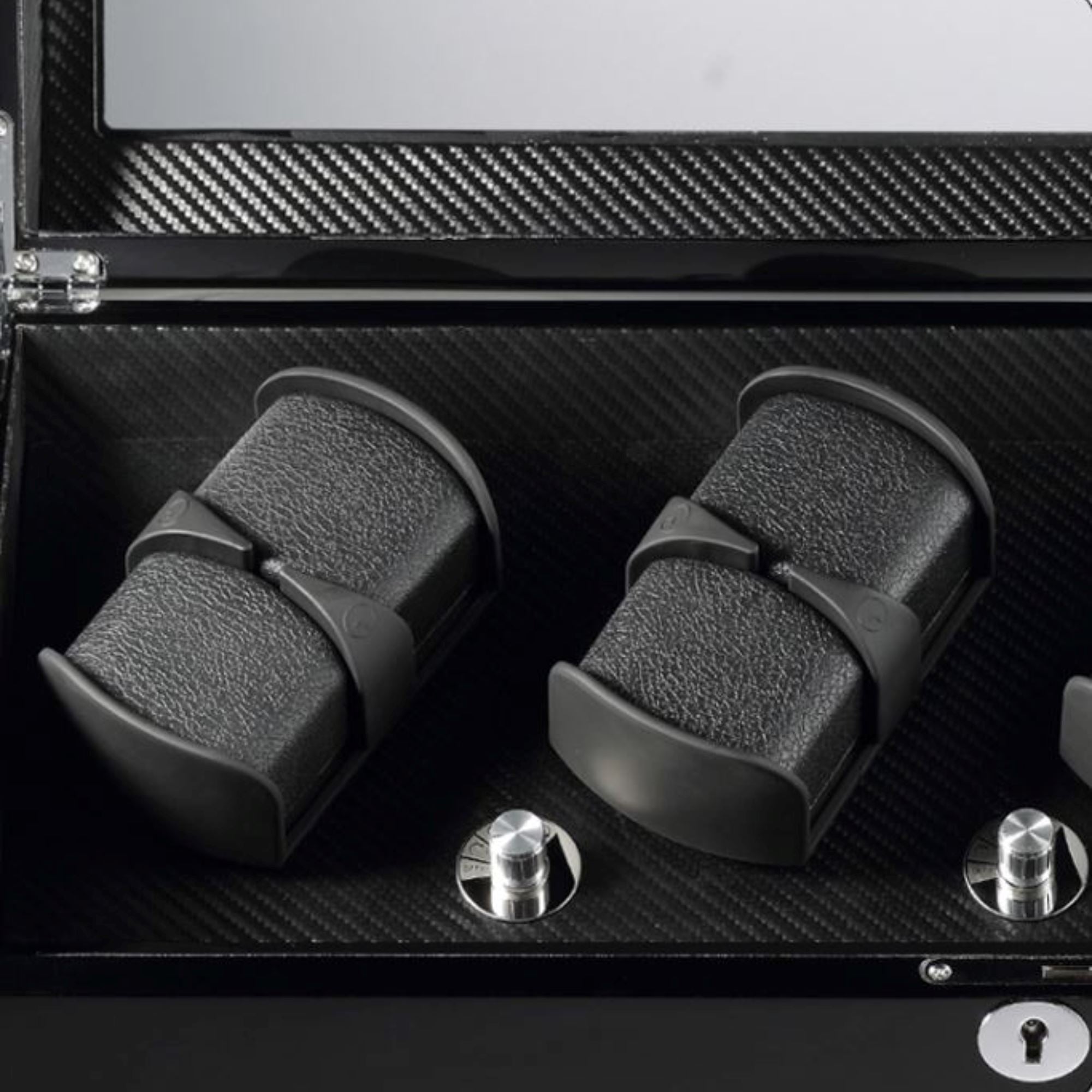 Seconds - Avoca Watch Winder Box for 8 + 8 Watches in Black (e) Seconds Clinks 