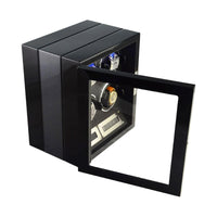 Seconds - Flinders Watch Winder for 4 Watches with Fingerprint Lock Seconds Clinks