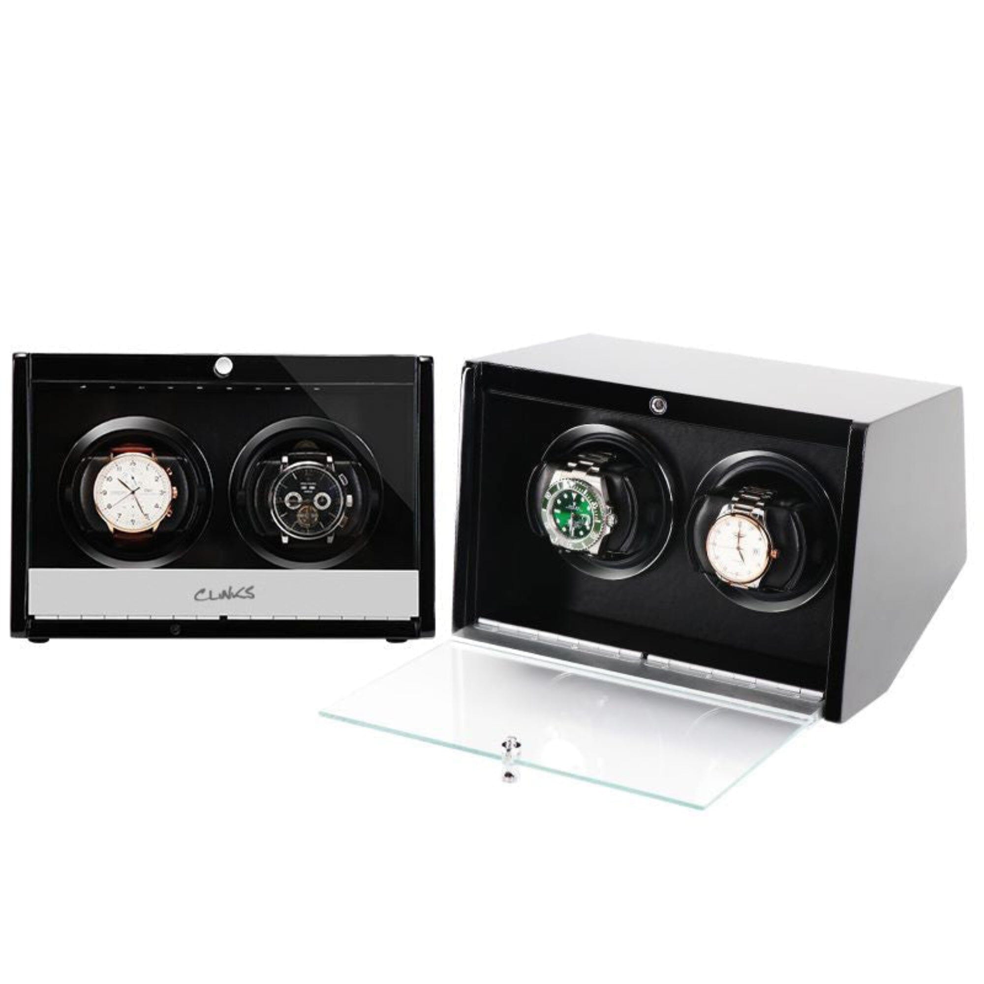 Seconds - Theodore Watch Winder for 2 Black (a) Seconds Clinks 