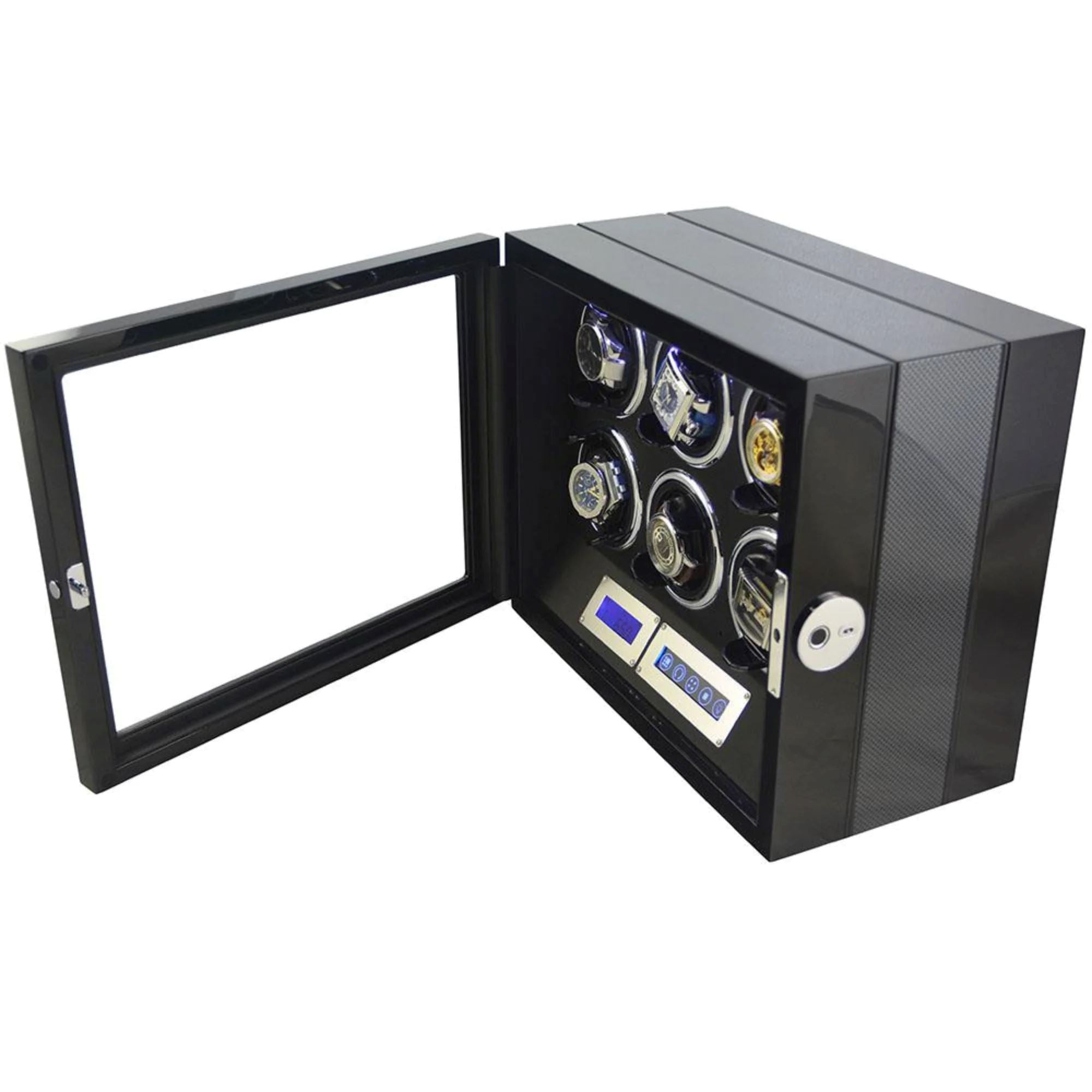 Seconds - Flinders Watch Winder for 6 Watches with Fingerprint Lock Seconds Clinks 