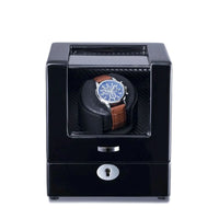 Seconds - Waratah Watch Winder Box for 1 Watch in Black (d) Seconds Clinks