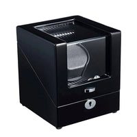 Seconds - Waratah Watch Winder Box for 1 Watch in Black (d) Seconds Clinks