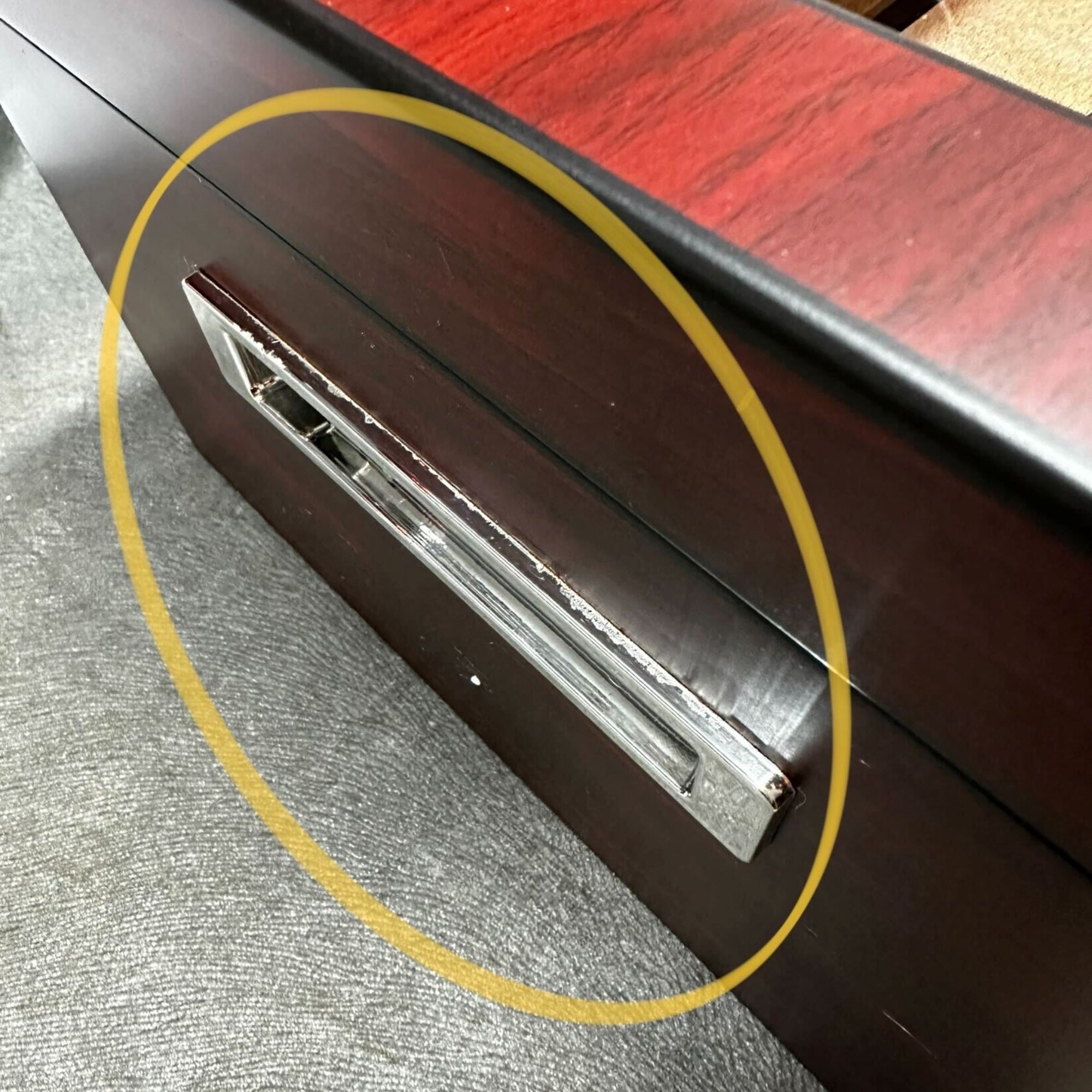 Seconds - 100 CT Cherry Wooden Cigar Humidor Box with Digital Hygrometer (b) Seconds Clinks 