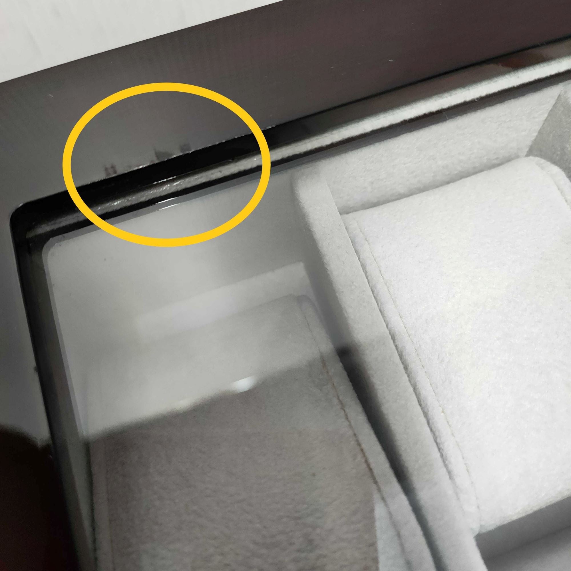 Seconds - 50 Pair Cufflink and Watch Box Double Decker Mahogany (a) Seconds Clinks 