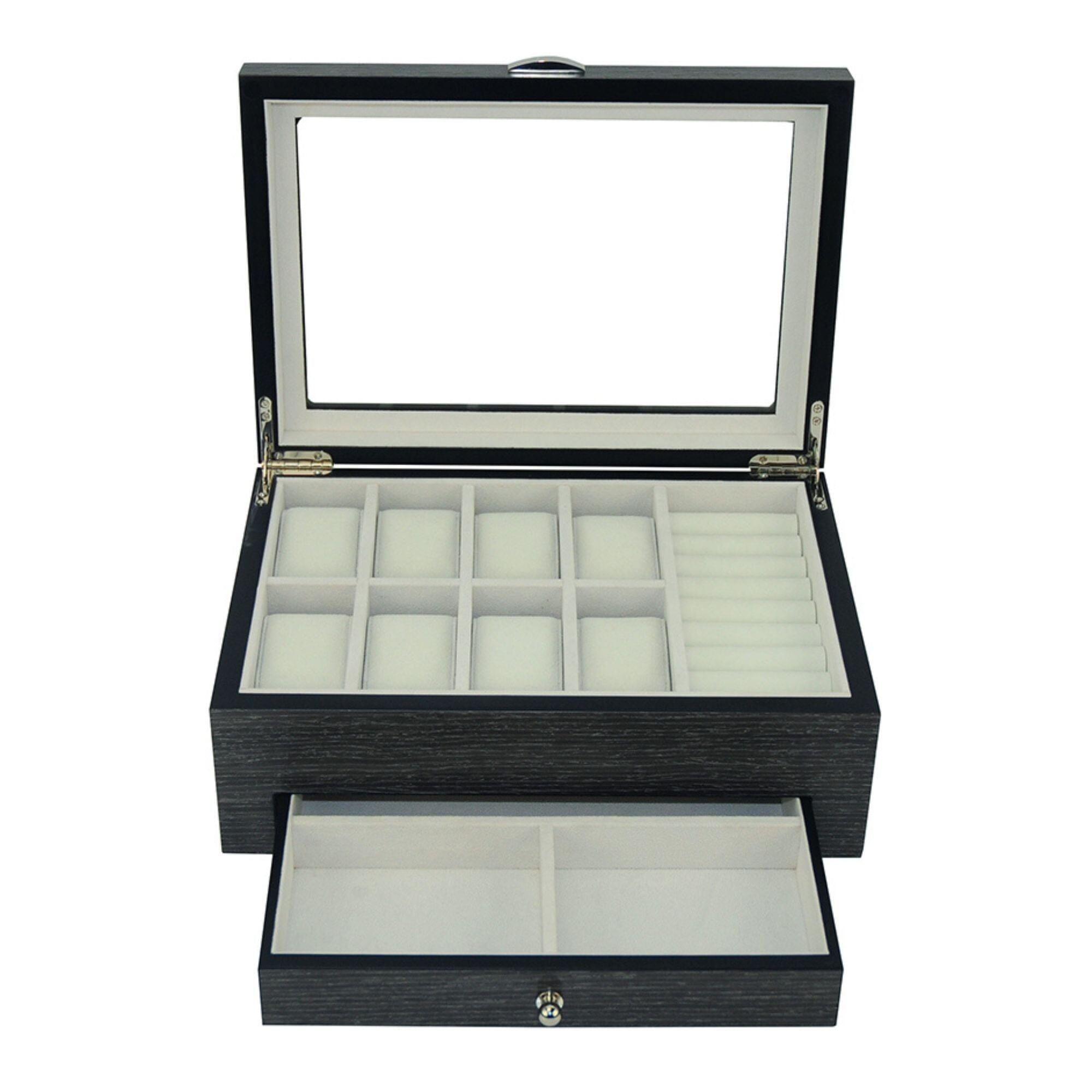 Seconds - Ginko Wooden Cufflink Watch Box with a Drawer