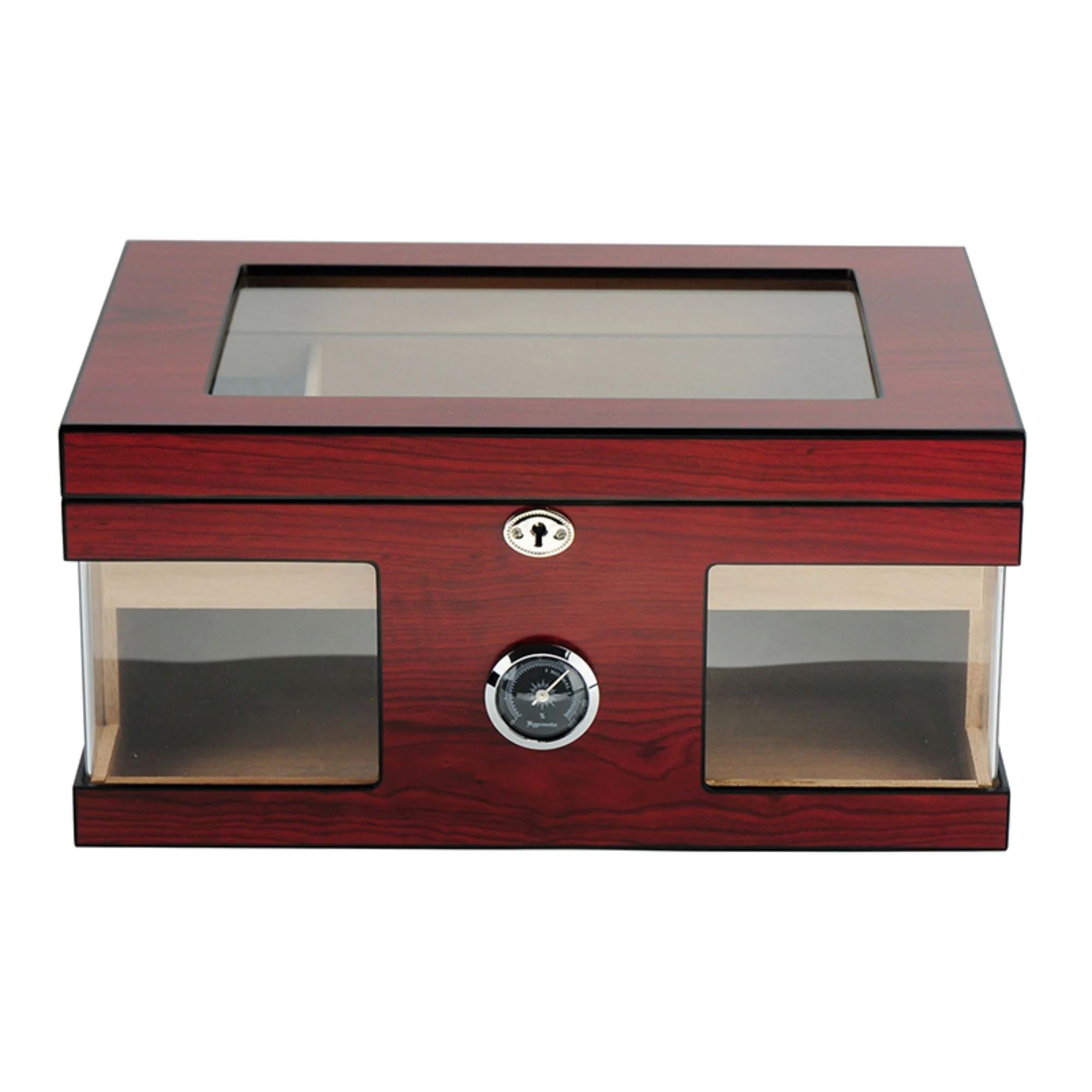 Seconds - 120 CT Brown Cigar Humidor Spanish Cedar Box for Cigars Seconds Clinks 