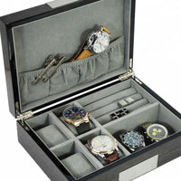 Seconds - Wenge Wooden Cufflink Watch Box Seconds Clinks