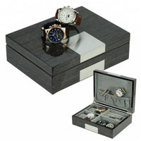 Seconds - Wenge Wooden Cufflink Watch Box Seconds Clinks