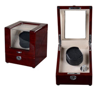 Seconds - Waratah Watch Winder Box for 1 Watch in Mahogany (k) Seconds Clinks