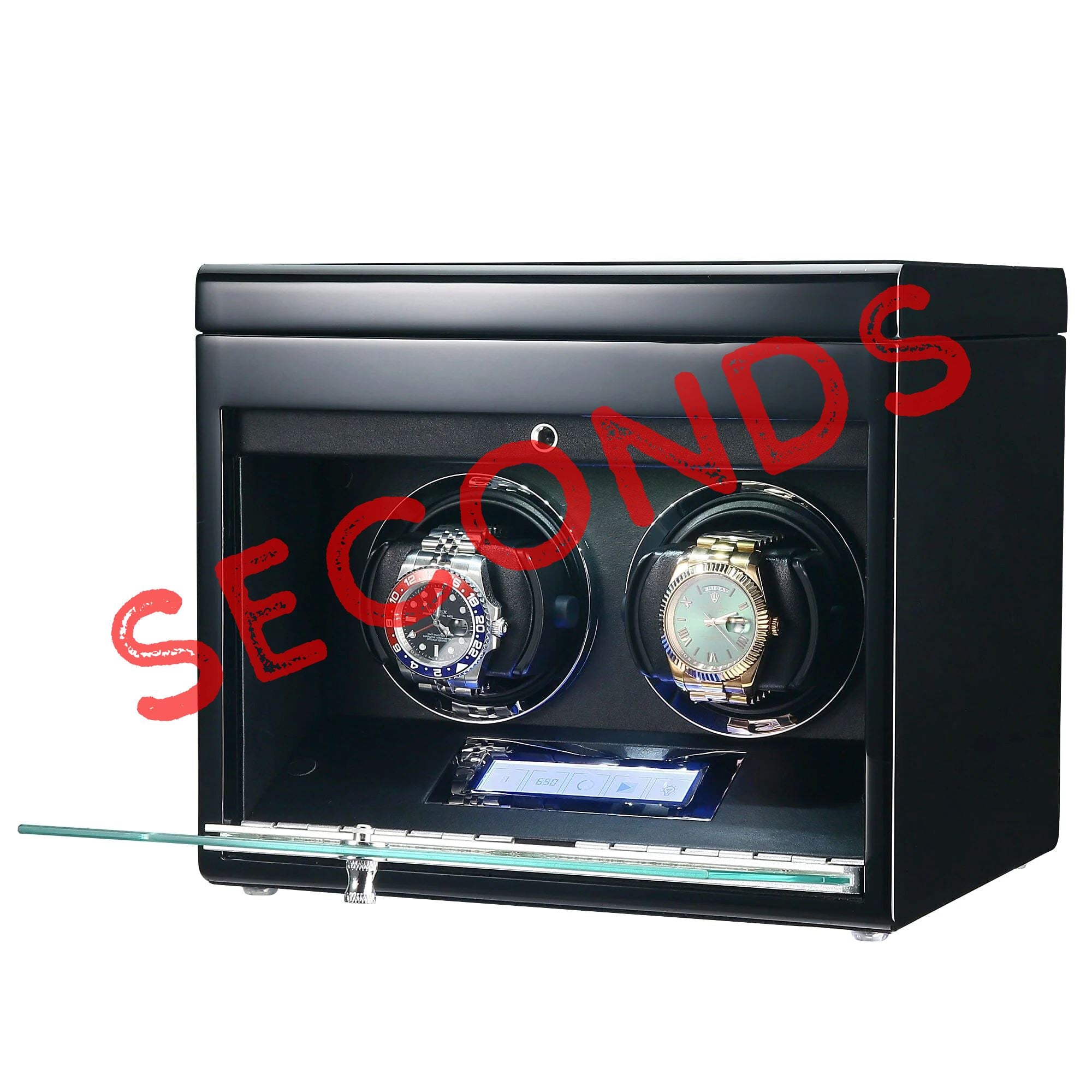 Seconds - Vancouver Watch Winder for 2 Black (a) Seconds Clinks 