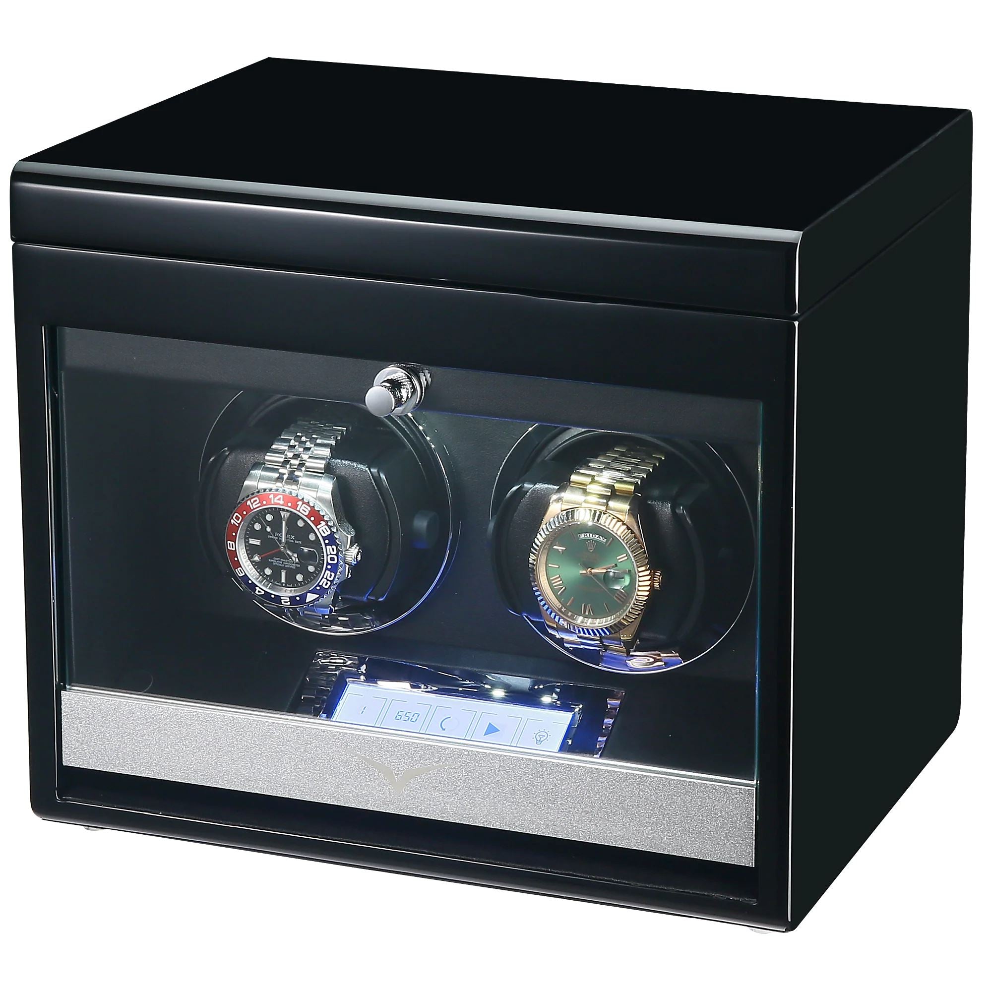Seconds - Vancouver Watch Winder for 2 Black (a) Seconds Clinks 
