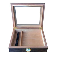 Seconds - 20 CT Walnut Cigar Humidor Box for Cigars (a) Seconds Clinks