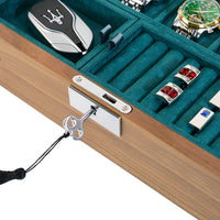 Seconds - 10 Slots Walnut Wooden Watch Box with Removable Trays Seconds Clinks Australia