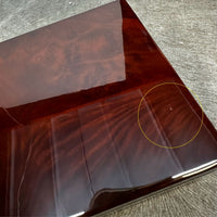 Seconds - Camphor Burl Wood 24 Cufflink Box Seconds Clinks