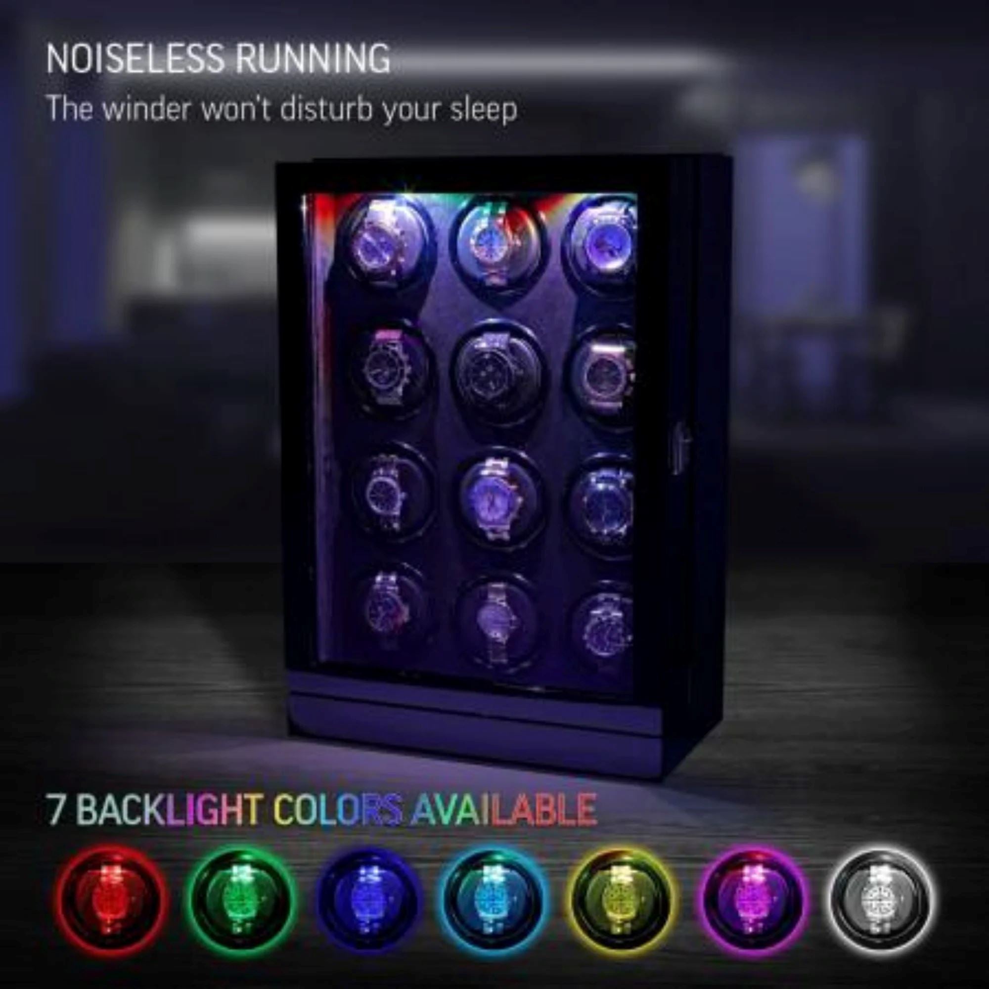 Seconds - Sydney Watch Winder for 12 Watches (a) Seconds Clinks 