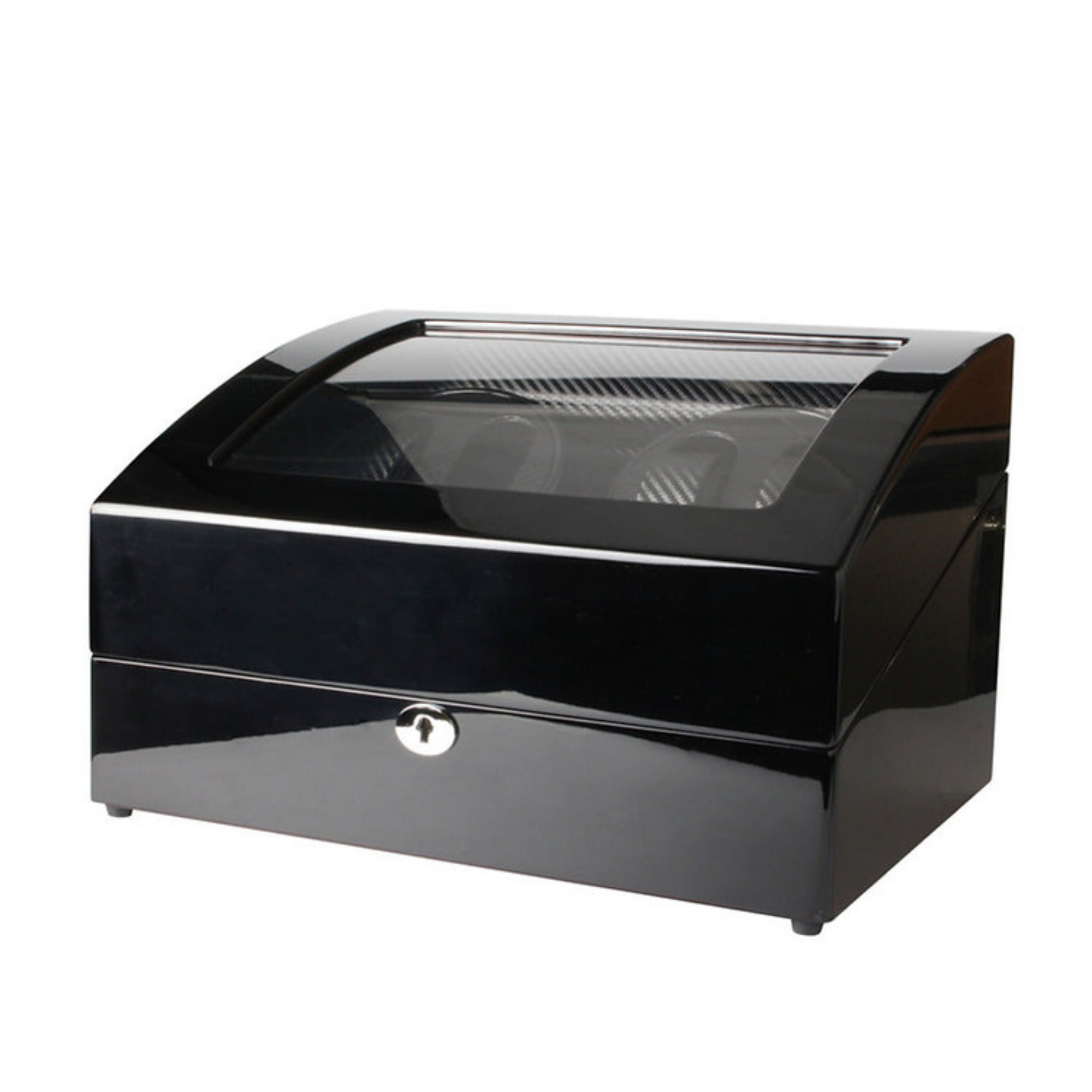 Seconds - Avoca Watch Winder Box 4 + 6 Watches in Black - Carbon Fibre Interior (Old Model)