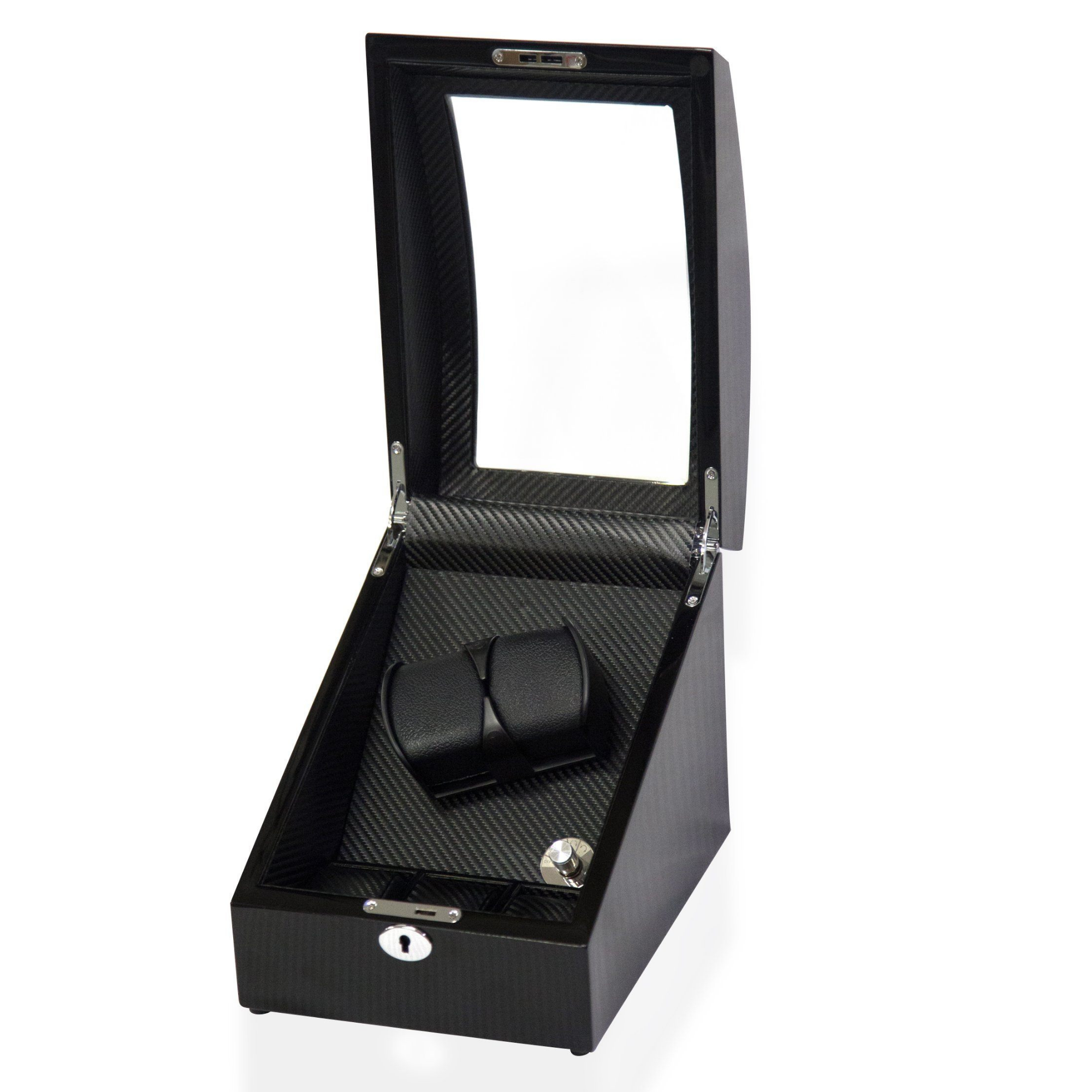 Seconds - Avoca Watch Winder Box for 2+3 Watches in Black