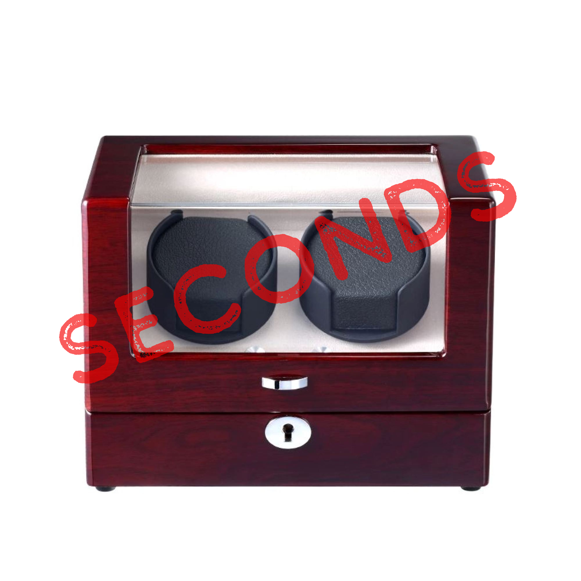 Seconds - Waratah Mahogany Watch Winder Box for 2 Watches (A)