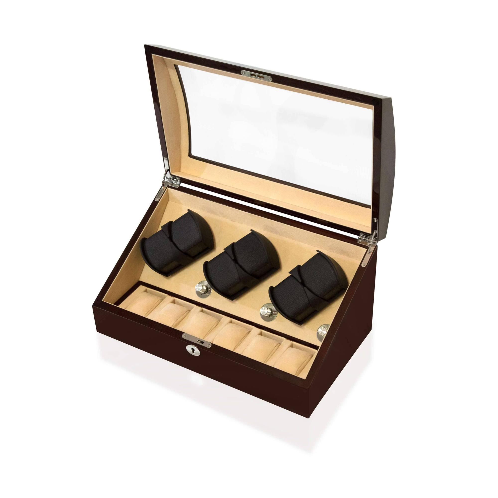 Seconds - Avoca Watch Winder Box 6 + 6 Watches in Mahogany (G)