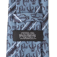 Star Wars Mando Navy Stripe Mens Tie Ties Star Wars
