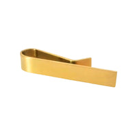 Small Gold Brushed Tie Bar 40mm Tie Bars Clinks Australia