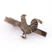 Antique Style Rooster Tie Clip Tie Bars Clinks