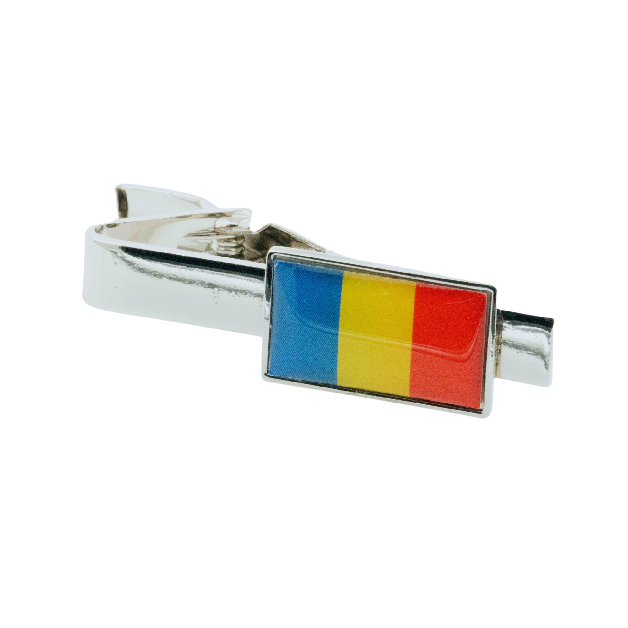 Flag of Romania Tie Clip Tie Clips Clinks 