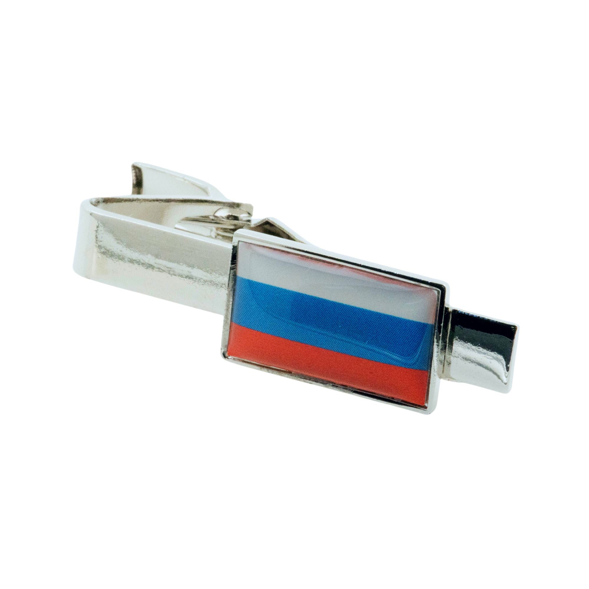 Flag of Russia Tie Clip Tie Clips Clinks 