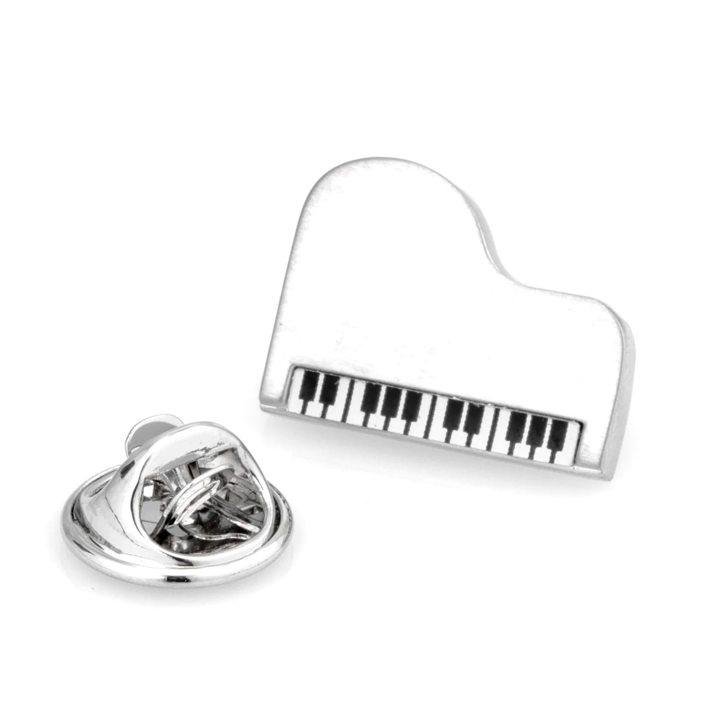 Silver Piano Lapel Pin Lapel Pin Clinks 