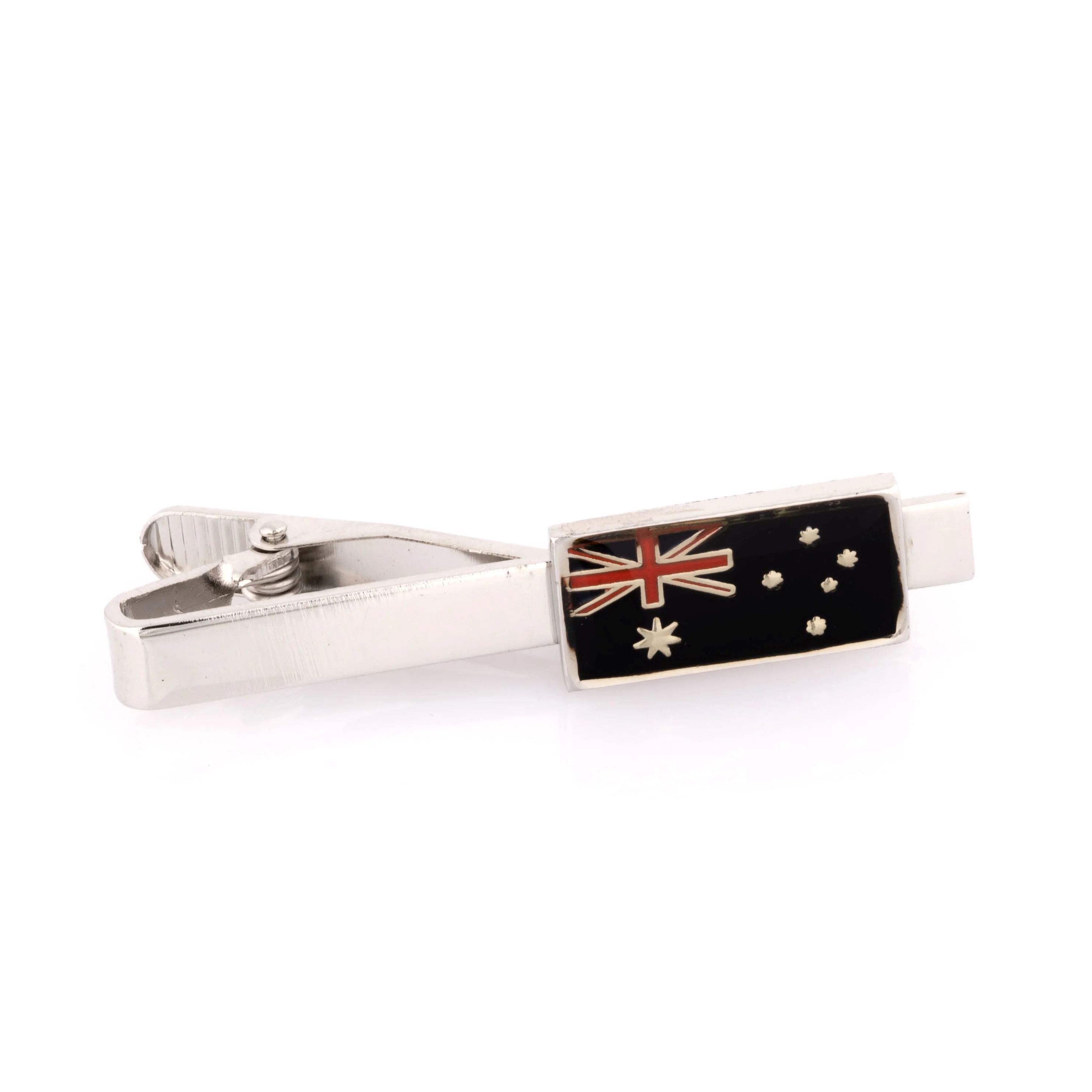 Australia Flag Tie Clip Tie Clips Clinks 