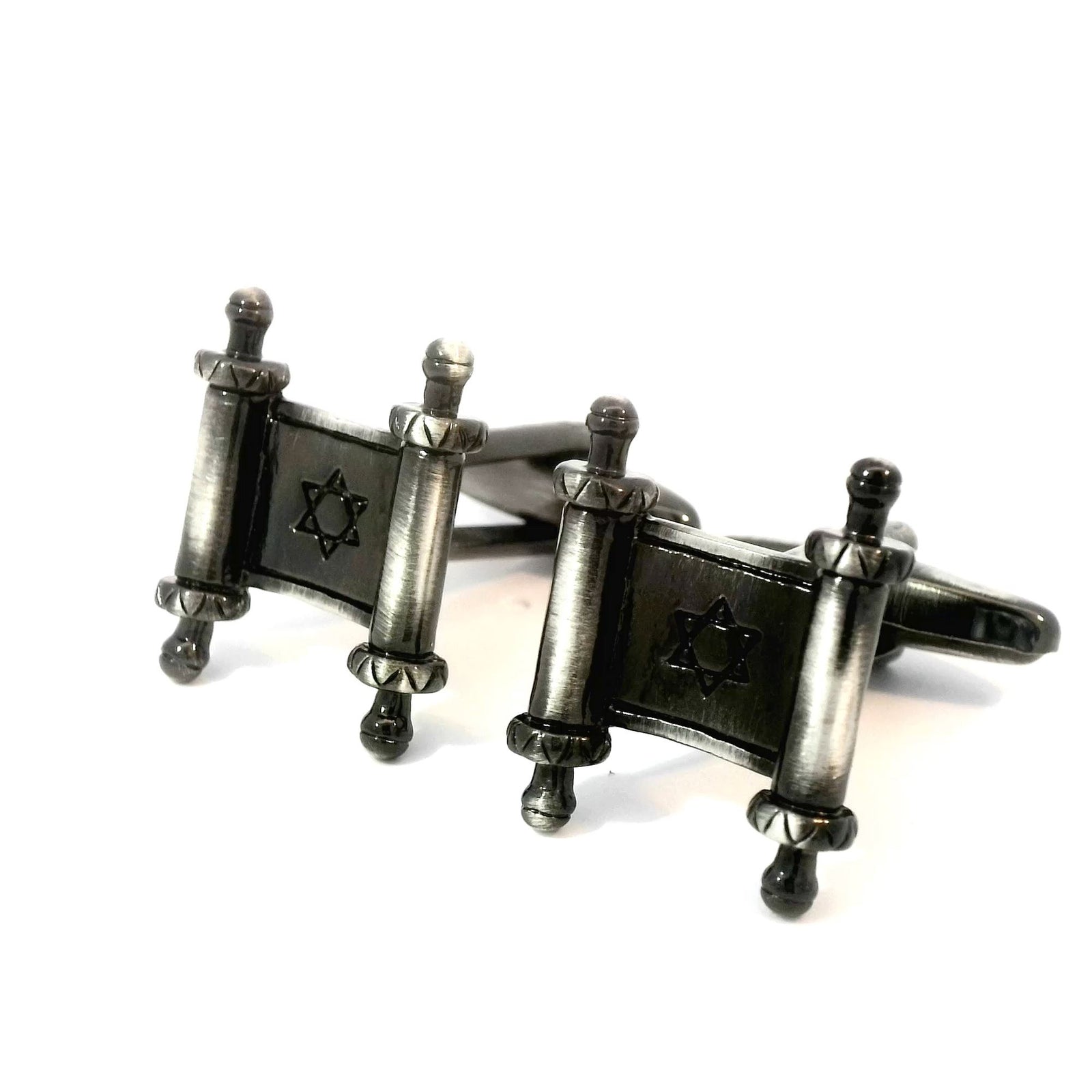 Antique Finish Torah Scroll Cufflinks Novelty Cufflinks Clinks Australia Antique Finish Torah Scroll Cufflinks 