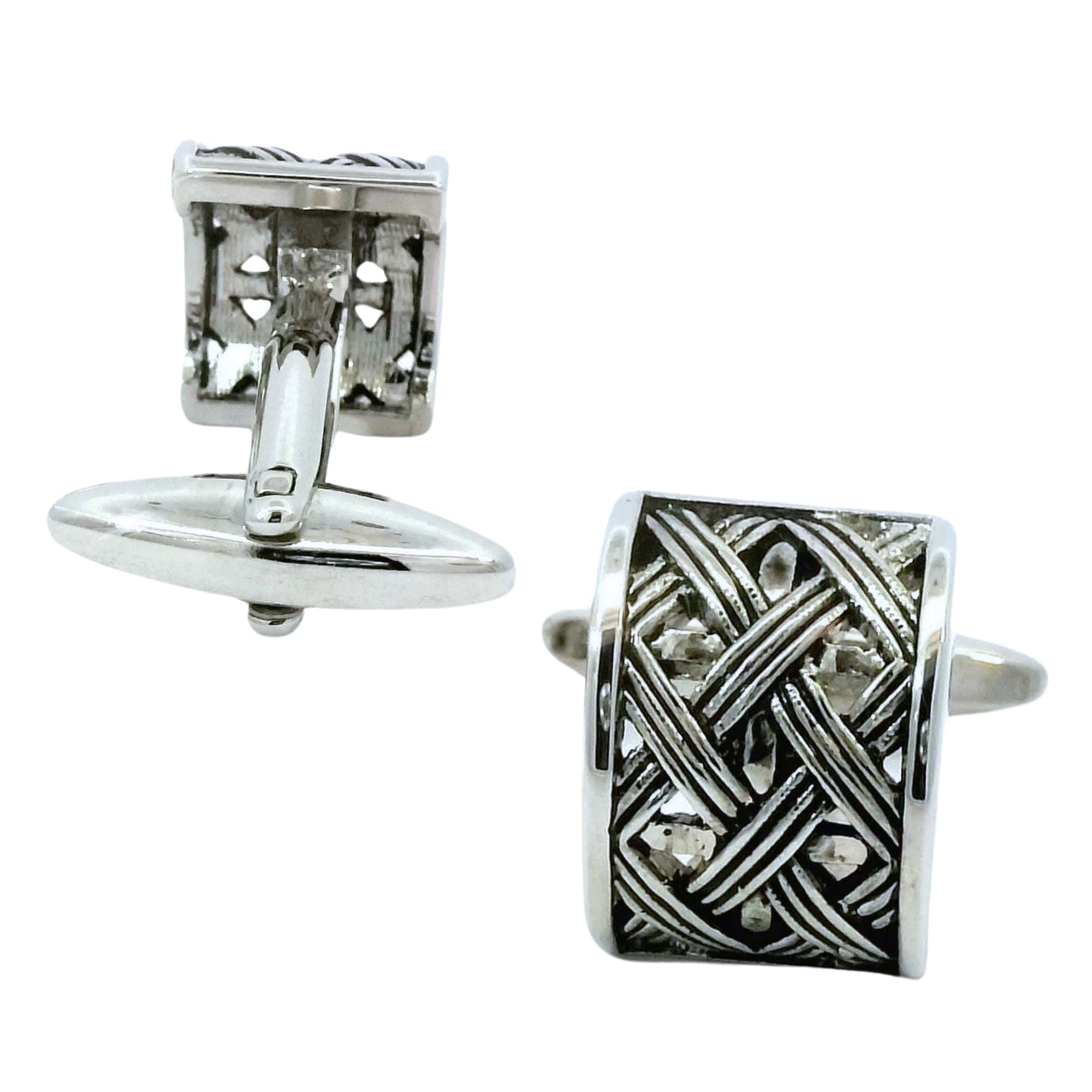 Basketweave Arch Cufflinks Novelty Cufflinks Clinks Australia 